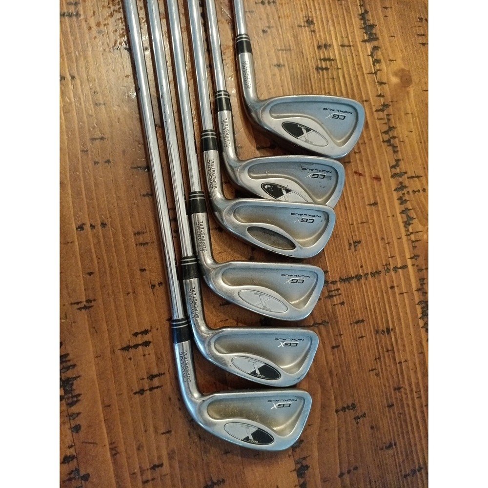 Nicklaus CGX Iron Set  3,4,5,7,8,9 CLUBS. Steel Shaft. Golf